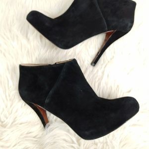 ENZO ANGIOLINI HEELED LEATHER MULE